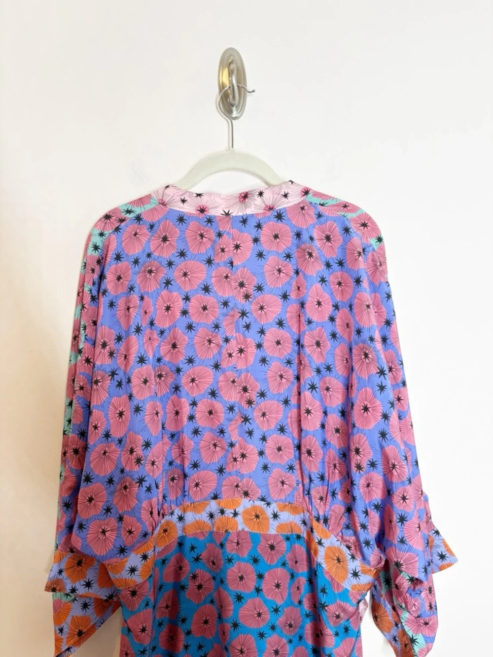 Celia B Santorini Kaftan Cover Up Kimono Robe Dress Floral